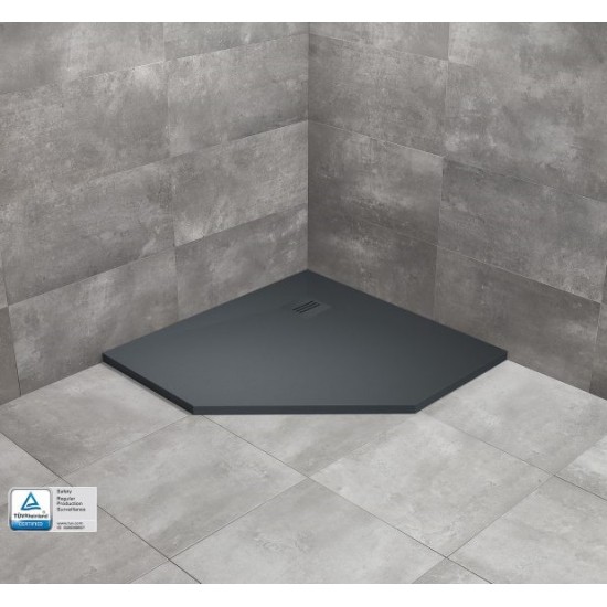 Dušo padėklas Radaway Kyntos PT 100 x 100 cm akmens masės, antracito
