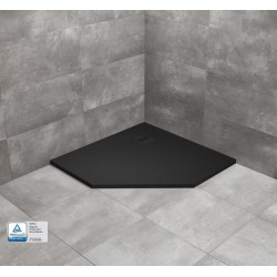 Dušo padėklas Radaway Kyntos PT 100 x 100 cm akmens masės, juodas