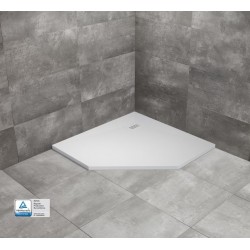 Dušo padėklas Radaway Kyntos PT 100 x 100 cm akmens masės, baltas
