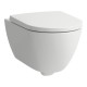 WC puodas Laufen Pro X Silent flush, pakabinamas, su Soft Close dangčiu