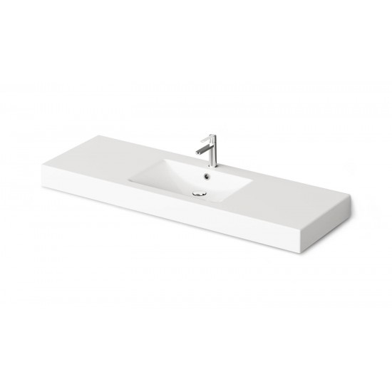 Akmens masės praustuvas Paa Long Step 150 cm baltas
