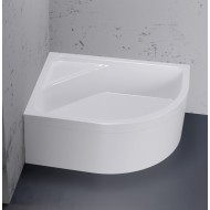 Dušo padėklas New Trendy Max 100 x 80 cm akrilinis, kairės pusės, baltas