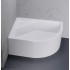 Dušo padėklas New Trendy Max 120 x 85 cm akrilinis, kairės pusės, baltas