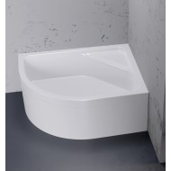 Dušo padėklas New Trendy Max 100 x 80 cm akrilinis, dešinės pusės, baltas