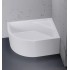 Dušo padėklas New Trendy Max 100 x 80 cm akrilinis, dešinės pusės, baltas