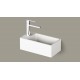 Silkstone praustuvas Paa MI 40 cm kairės pusės, baltas matinis