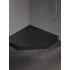 Dušo padėklas New Trendy Mild Stone PK 80 x 80 cm akrilinis, juodas
