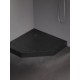 Dušo padėklas New Trendy Mild Stone PK 80 x 80 cm akrilinis, juodas
