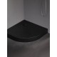Dušo padėklas New Trendy Mild Stone PV 80 x 80 cm akrilinis, juodas