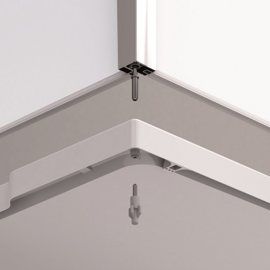 Uždara dušo kabina Ronal Modul KV 90 x 90 cm skaidrus stiklas