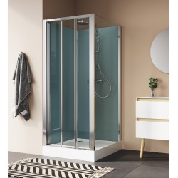 Uždara dušo kabina Ronal Modul ST2 100 x 80 cm skaidrus stiklas