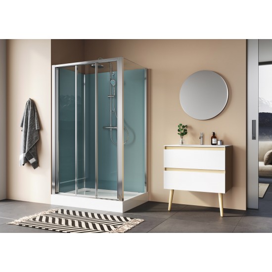Uždara dušo kabina Ronal Modul ST2 90 x 90 cm skaidrus stiklas