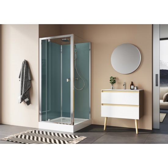 Uždara dušo kabina Ronal Modul ST3 100 x 80 cm skaidrus stiklas