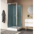 Uždara dušo kabina Ronal Modul ST3 100 x 80 cm skaidrus stiklas