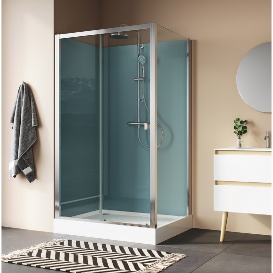 Uždara dušo kabina Ronal Modul ST1 100 x 80 cm skaidrus stiklas