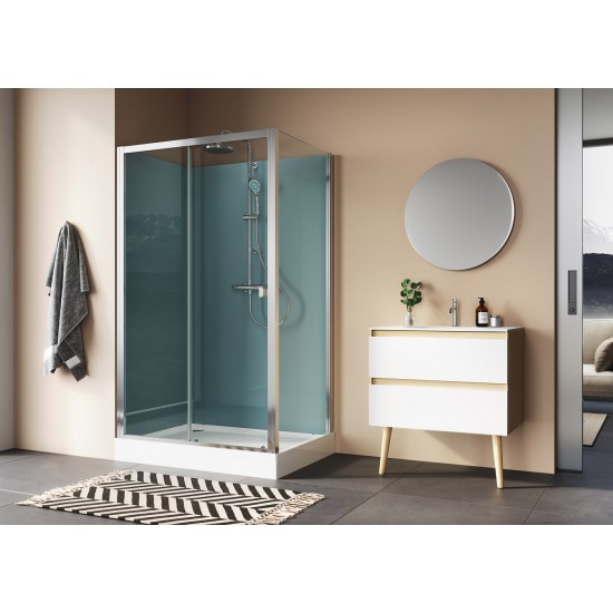 Uždara dušo kabina Ronal Modul ST1 100 x 80 cm skaidrus stiklas