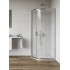 Dušo kabina Ravak Blix II NBLCP4 80 x 80 cm blizgus chromas, skaidrus stiklas