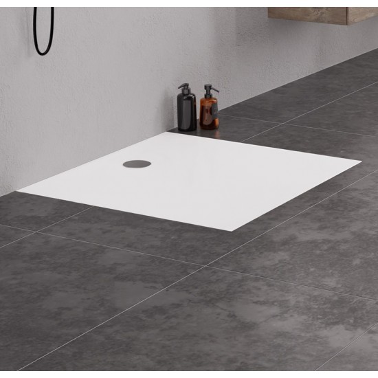 Dušo padėklas New Trendy Nex KV 80 x 80 cm akmens masės, baltas