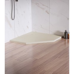Dušo padėklas New Trendy Nex PN 90 x 90 cm akmens masės, smėlio