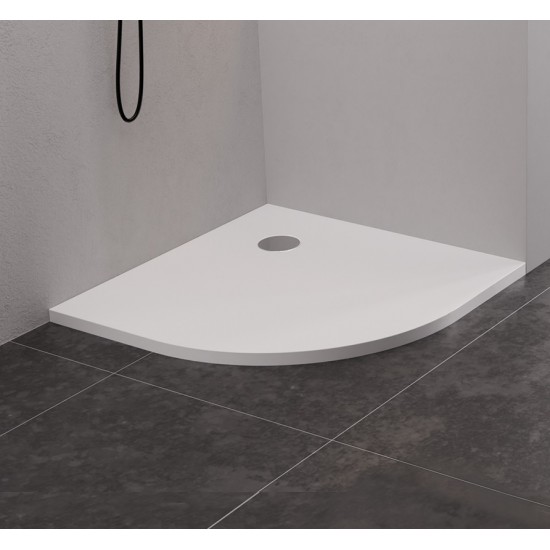 Dušo padėklas New Trendy Nex PS 80 x 80 cm akmens masės, baltas