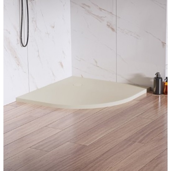 Dušo padėklas New Trendy Nex PS 80 x 80 cm akmens masės, smėlio