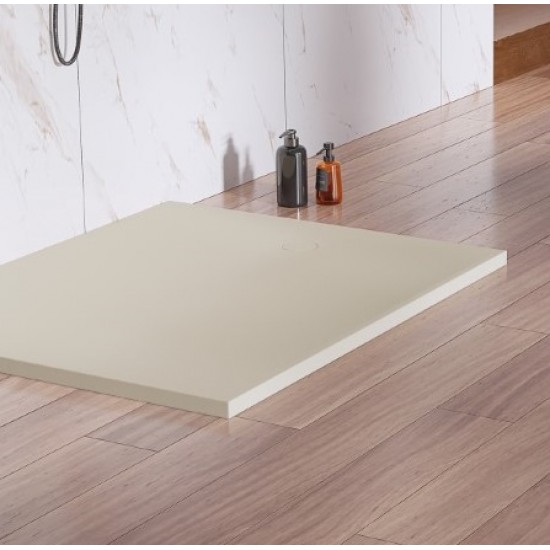 Dušo padėklas New Trendy Nex ST 90 x 80 cm akmens masės, smėlio