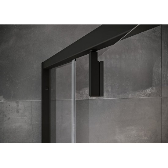 Dušo durys RAVAK Nexty NDOP1 80 cm juodos+skaidrus stiklas