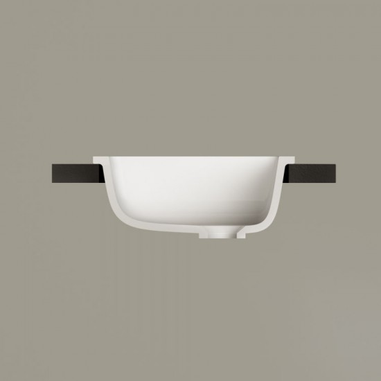 Įleidžiamas Silkstone praustuvas Paa Opus In 52 cm Graphite