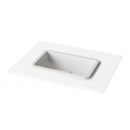 Įleidžiamas Silkstone praustuvas Paa Opus In 52 cm baltas matinis