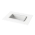 Įleidžiamas Silkstone praustuvas Paa Opus In 52 cm baltas matinis