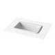 Įleidžiamas Silkstone praustuvas Paa Opus In 52 cm baltas matinis