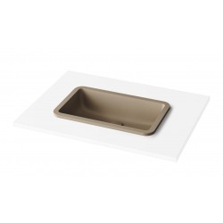 Įleidžiamas Silkstone praustuvas Paa Opus In 52 cm Caffelatte matinis