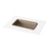 Įleidžiamas Silkstone praustuvas Paa Opus In 52 cm Caffelatte matinis