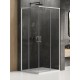 Dušo kabina New Trendy Prime DD 90 x 100 cm blizgus chromas, skaidrus stiklas