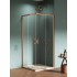 Dušo kabina New Trendy Prime DD 80 x 90 cm šlifuoto vario, skaidrus stiklas