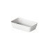 Pastatomas Silkstone praustuvas Paa Quadro On 55 cm baltas matinis