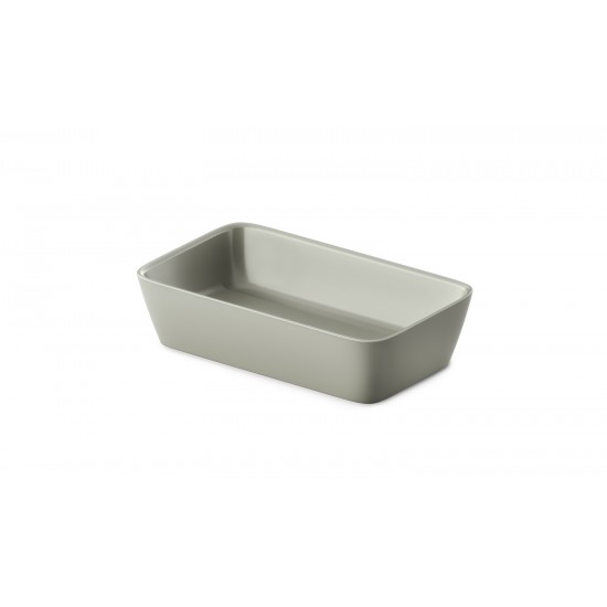 Pastatomas akmens masės praustuvas Paa Quadro On 55 cm Glossy Fog