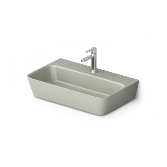 Pastatomas akmens masės praustuvas Paa Quadro 70 cm Glossy Fog Pastatomas akmens masės praustuvas Paa Quadro 70 cm Glossy Fog