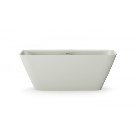 Akmens masės vonia Paa Quadro 160 x 70 cm Glossy Fog