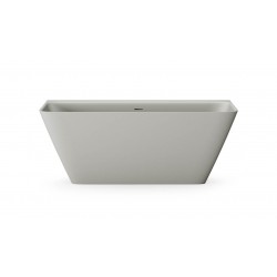 Silkstone vonia Paa Quadro Wall 160 x 76 cm pilka matinė