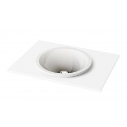 Įleidžiamas Silkstone praustuvas Paa Round In 44 cm baltas matinis