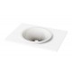 Įleidžiamas Silkstone praustuvas Paa Round In 44 cm baltas matinis