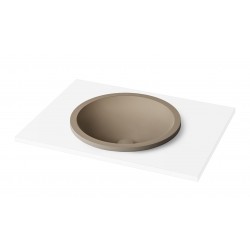 Įleidžiamas Silkstone praustuvas Paa Round In 44 cm Caffelatte matinis