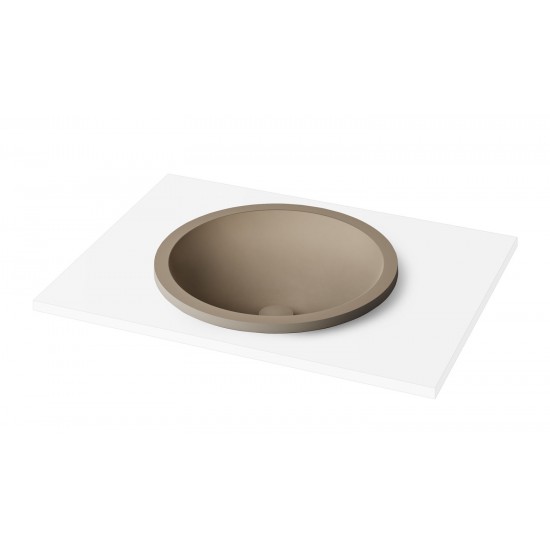 Įleidžiamas Silkstone praustuvas Paa Round In 44 cm Caffelatte matinis