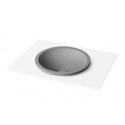 Įleidžiamas Silkstone praustuvas Paa Round In 44 cm pilkas matinis