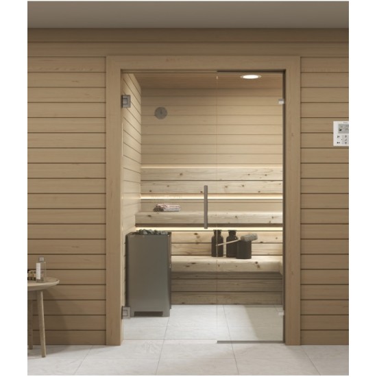 Durys saunai Brasta Glass S2 150 - 180 cm skaidrus stiklas
