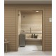 Durys saunai Brasta Glass S2 150 - 180 cm skaidrus stiklas