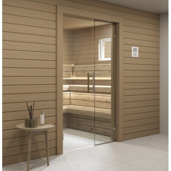 Durys saunai Brasta Glass S2 150 - 180 cm skaidrus stiklas