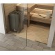 Durys saunai Brasta Glass S3 150 - 180 cm skaidrus stiklas