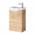 Spintelė voniai Riva SA40-11 40 cm Sonoma Oak, su praustuvu